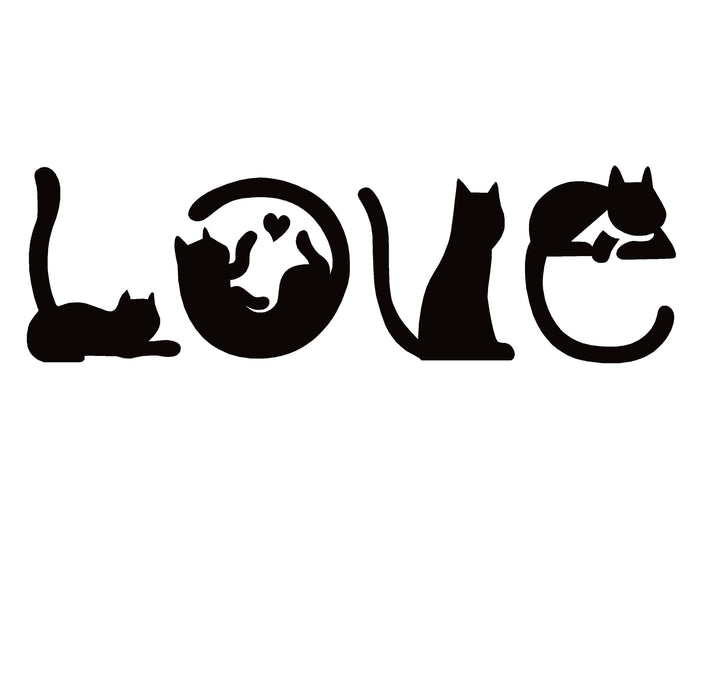 Cat Love Decal – Cat Love Sticker – 7169