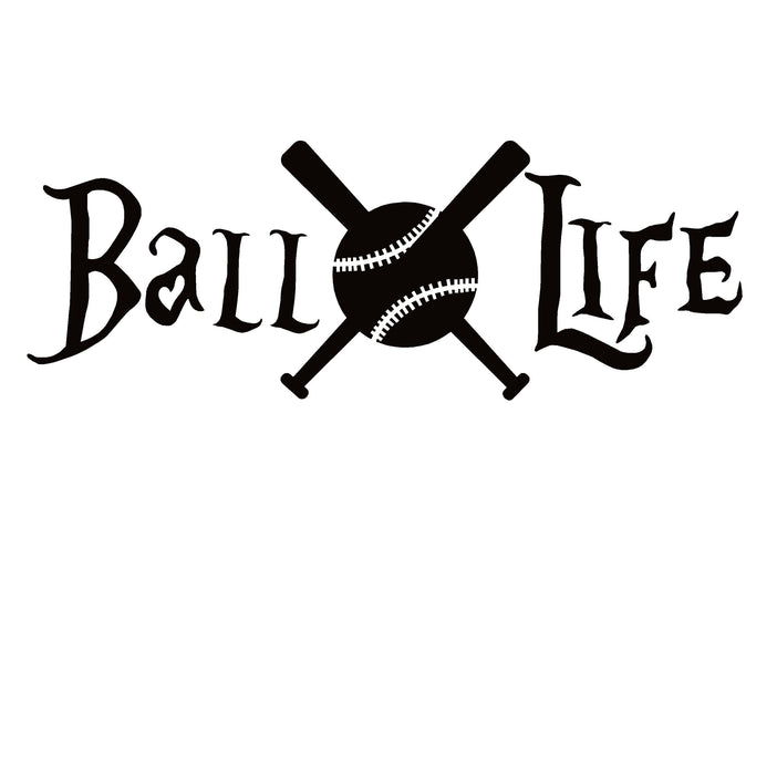 Baseball Ball Life Decal – Baseball Ball Life Sticker – 7171