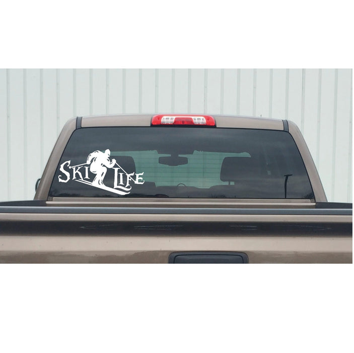 Downhill Ski Ski Life Decal – Downhill Ski Ski Life Sticker – 7172