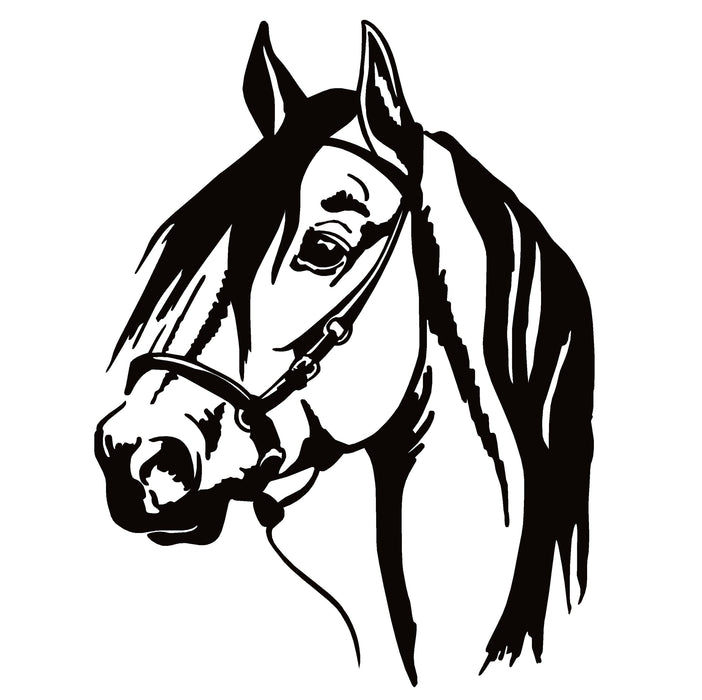 Horse Head Window Decal – Horse Head Window Sticker – 7176