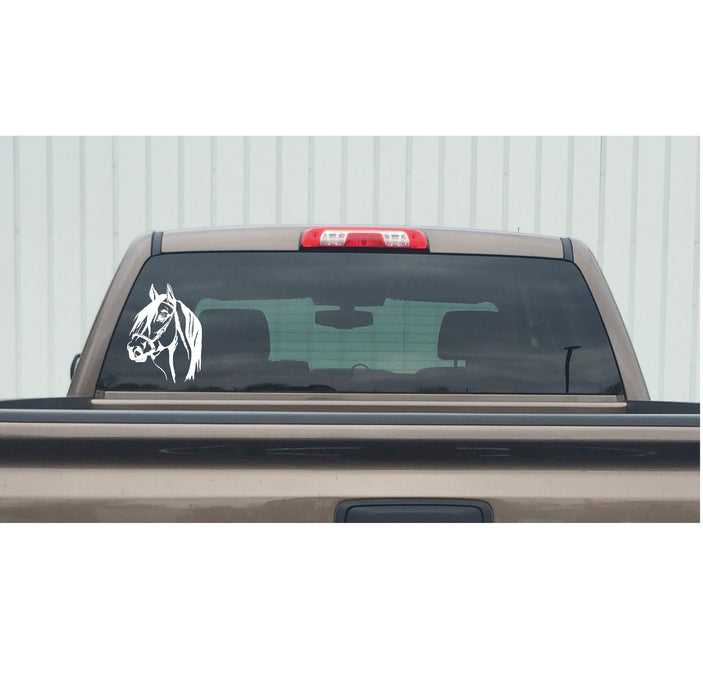 Horse Head Window Decal – Horse Head Window Sticker – 7176