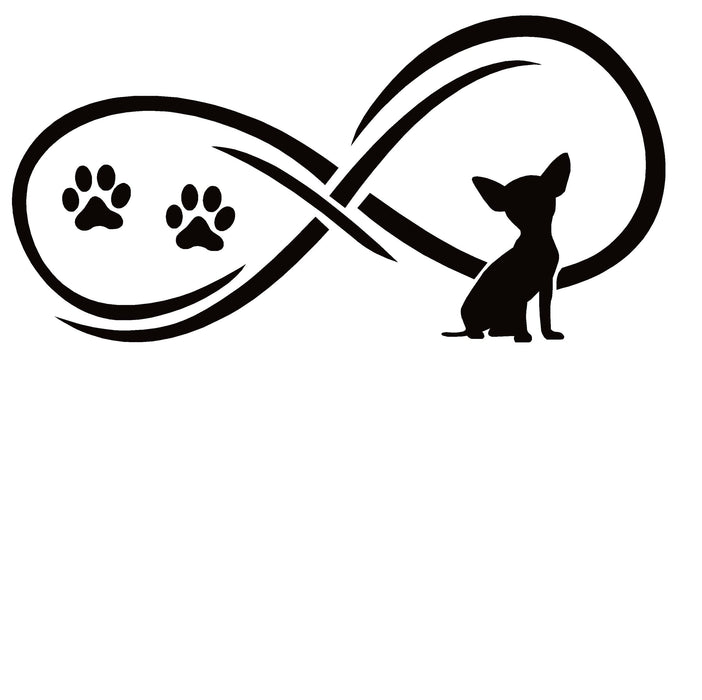 Chihuahua Dog Infinity Love Decal Sticker – 7189