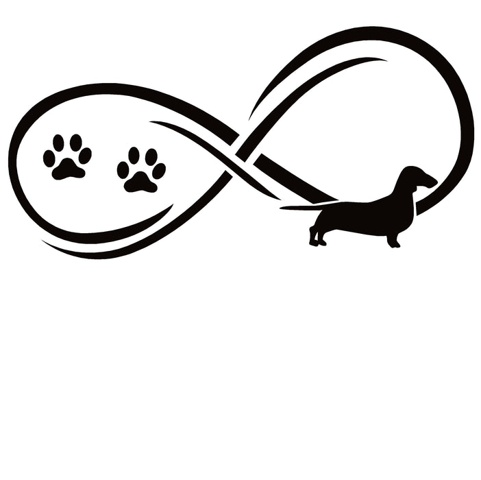 Wiener Dog / Dachshund Dog Infinity Decal Sticker – 7194