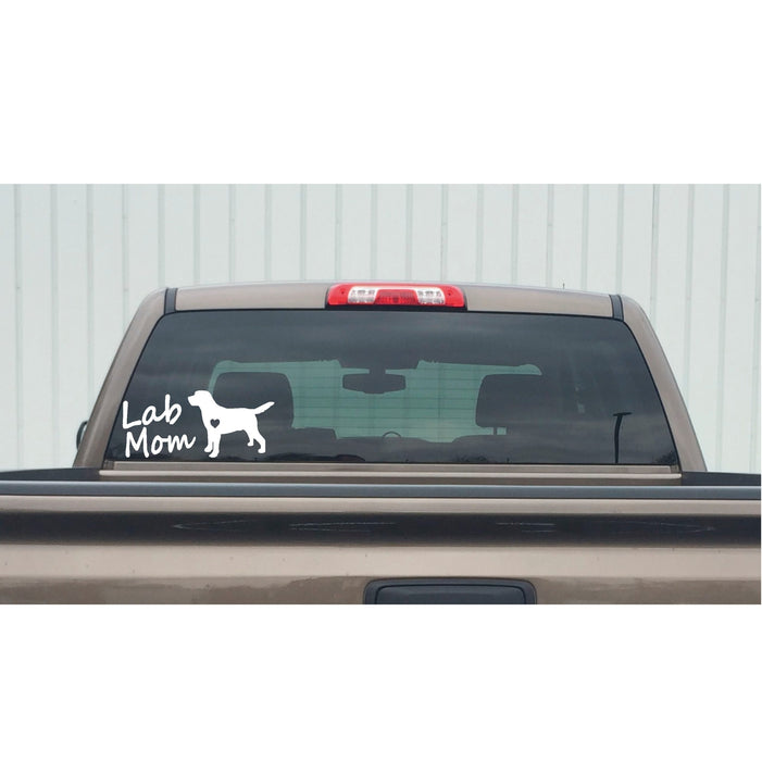 Lab Mom Labrador Retriever Decal – Labrador Retriever Mom Decal Sticker – 7205