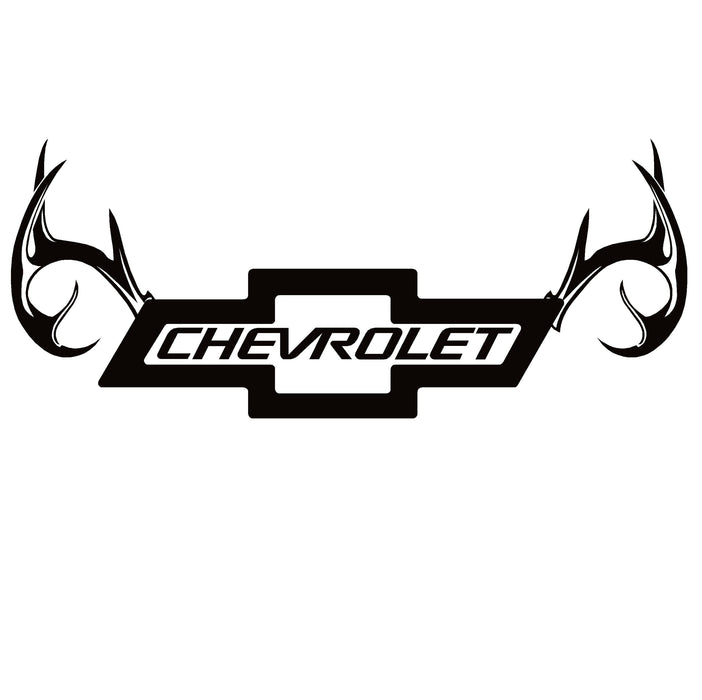 Chevy Deer Horns Decal – Chevy Deer Horns Hunting Sticker – 7215