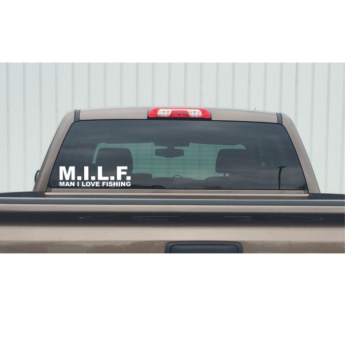 MILF Man I Love Fishing Decal – Man I Love Fishing Sticker MILF – 7253