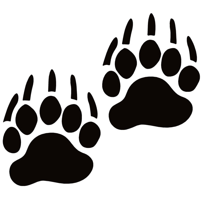 Bear Tracks Decal – Bear Tracks Hunting Sticker – 7277