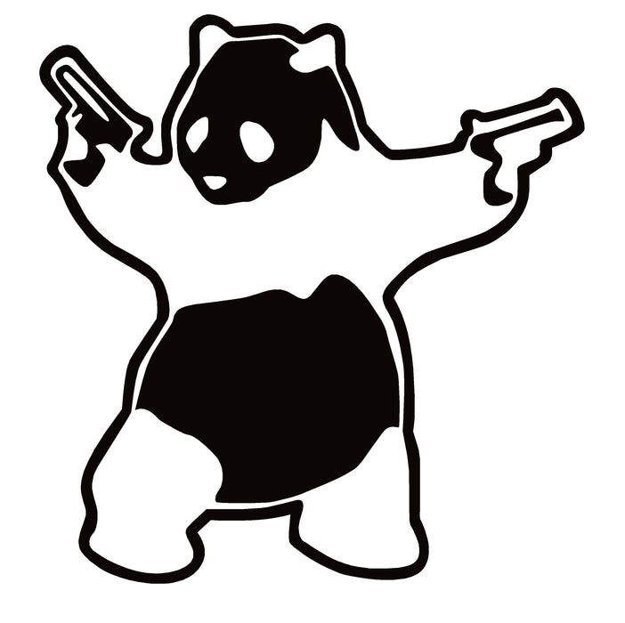 Shooting Panda Window Decal – Shooting Panda Window Decal – 7280