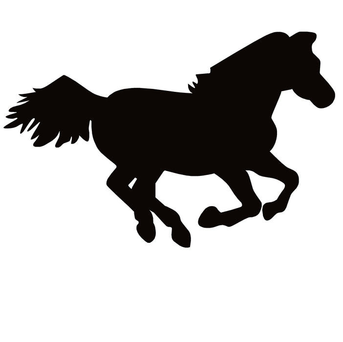 Western Running Horse Window Decal – Western Running Horse Window Sticker – 7306