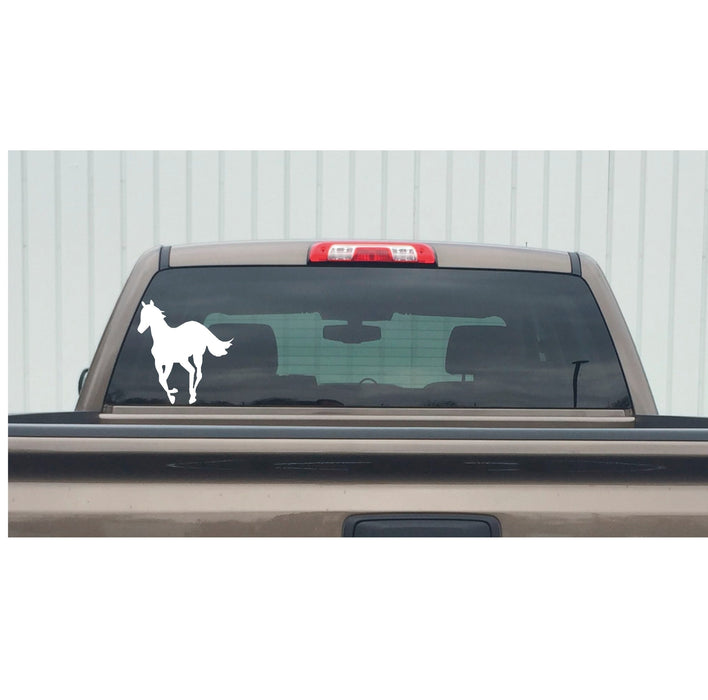 Pony Running Window Decal – Running Pony Window Sticker – 7307