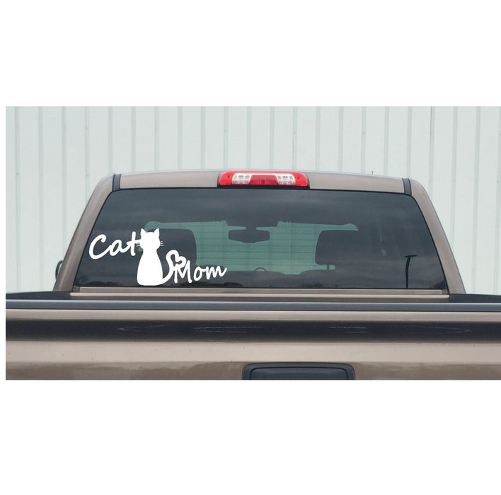 Cat Mom Love Window Decal – Cat Mom Love Window Sticker – 7314