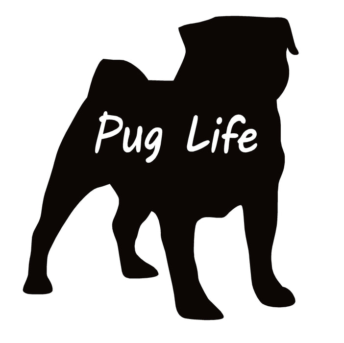 Pug Life Pug Love Decal – Pug Life Pug Love Sticker – 7318