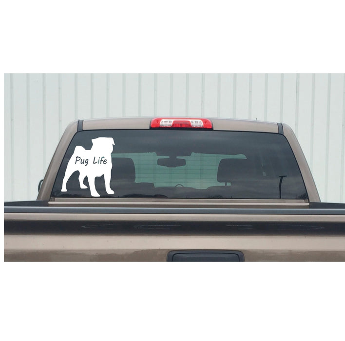 Pug Life Pug Love Decal – Pug Life Pug Love Sticker – 7318
