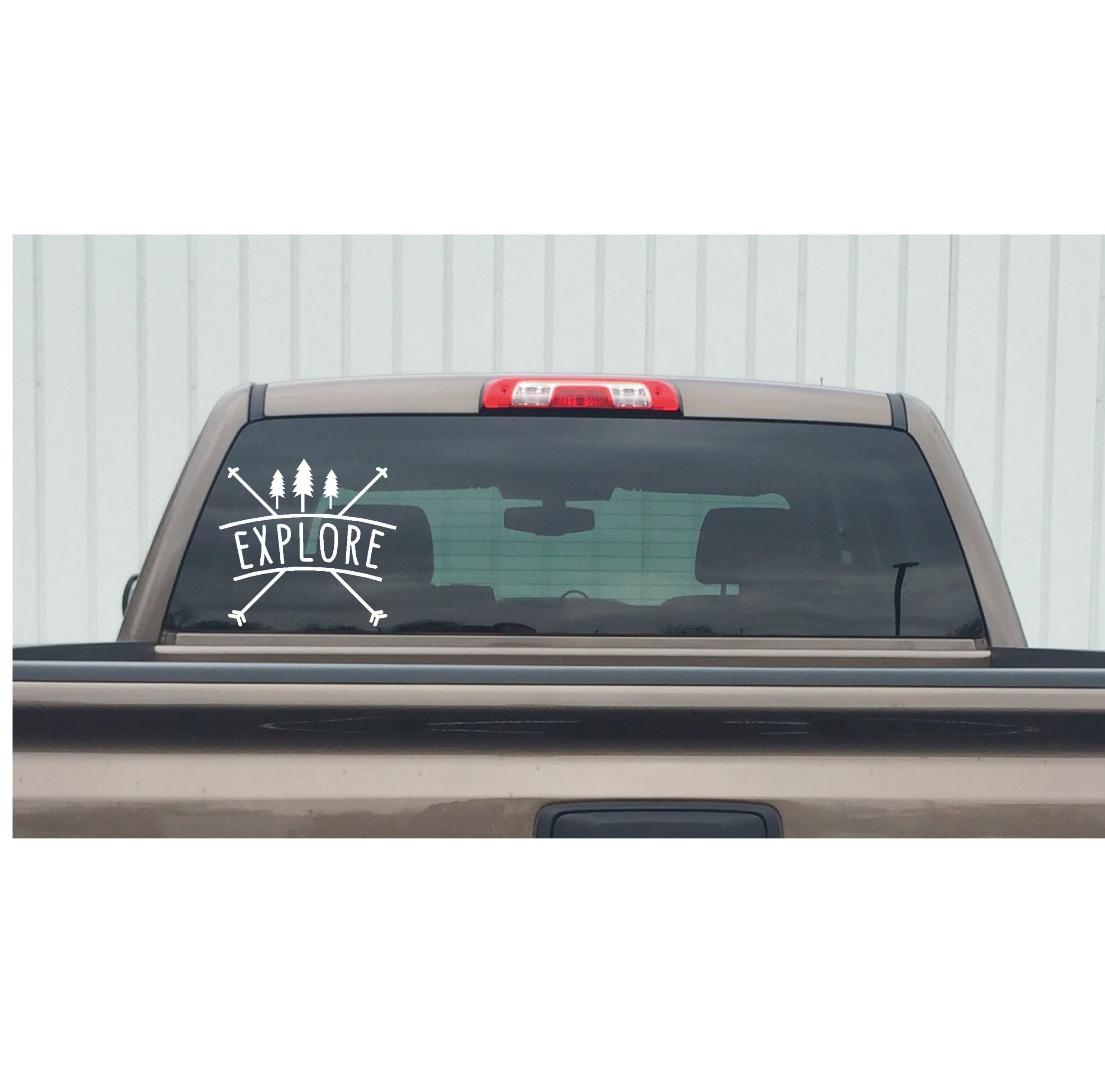 EXPLORE Outside Window Decal - Custom Sticker for Home & Business ...