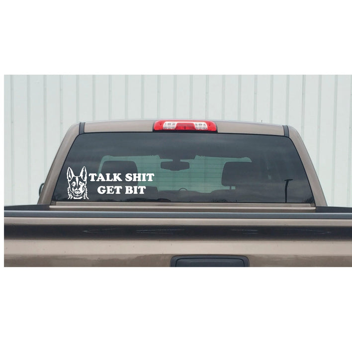 Talk Shit Get Bit Decal – Talk Shit Get Bit Sticker – 7416