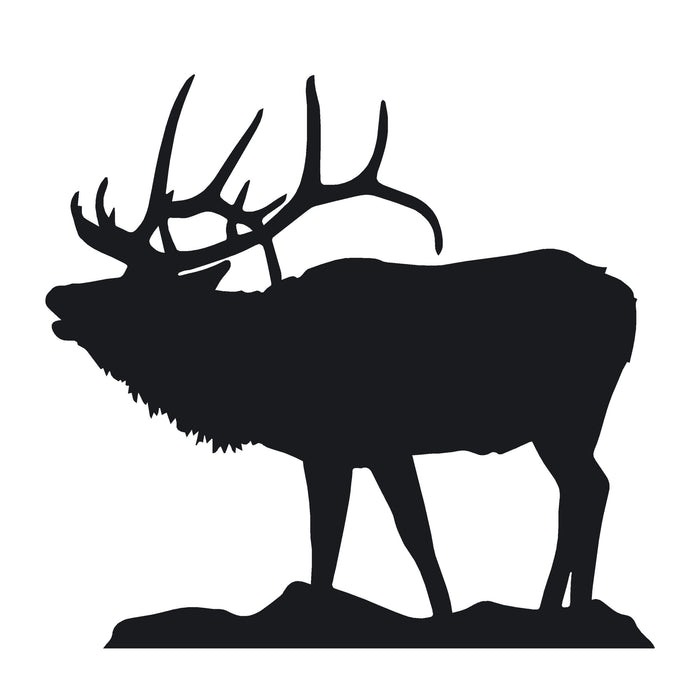 Bull Elk Calling Bugle Decal – Bull Elk Bugle Calling Sticker – 7425