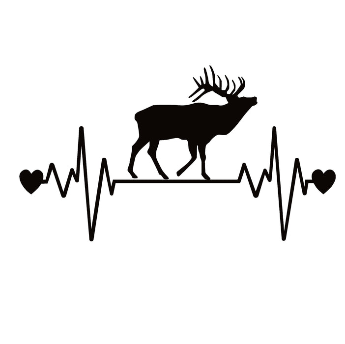 Bull Elk Love Lifeline Decal – Bull Elk Lifeline Love Sticker – 7429