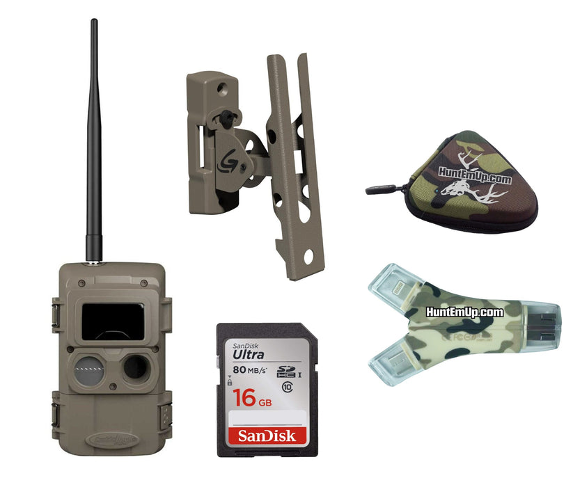 Cuddeback Kit - Cuddelink IR LL-2A Camera, Genius PTL Mount 3488 & 16GB SD Card, SD Card Reader and Case