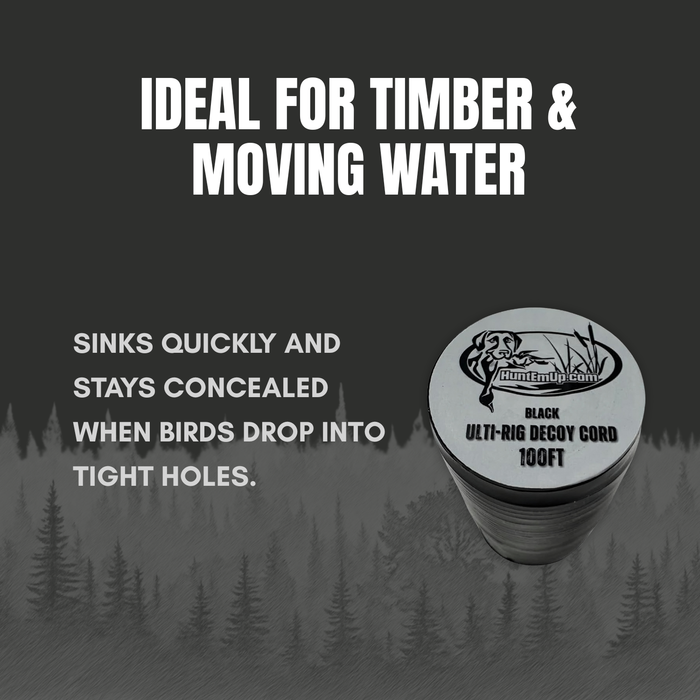 HuntEmUp Ulti-Rig Decoy Rigging Decoy Cord - 100ft & 200ft