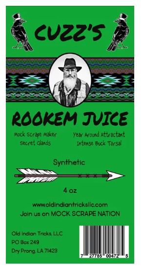 CUZZ’S ROOK’EM JUICE Deer Scent – Cuzzs A Mock Scrape Attractant for Hunting