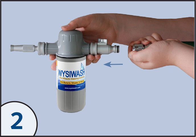 Wysiwash Sanitizing Sprayer System - Wysiwash Sanitizer-V and 9-Pack of Jacketed Caplets