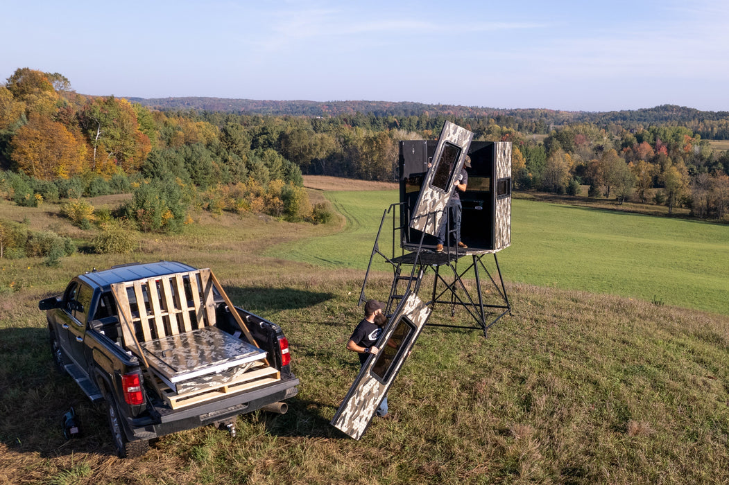 Modular Archery Deer Hunting Blind with Tinted Windows - Orion 68VT
