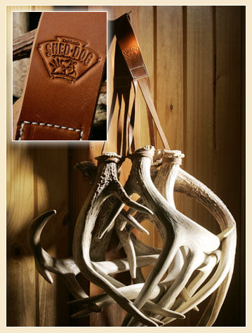 Dokken Leather Rack Strap - Shed Antler Rack Strap- Shed Dog