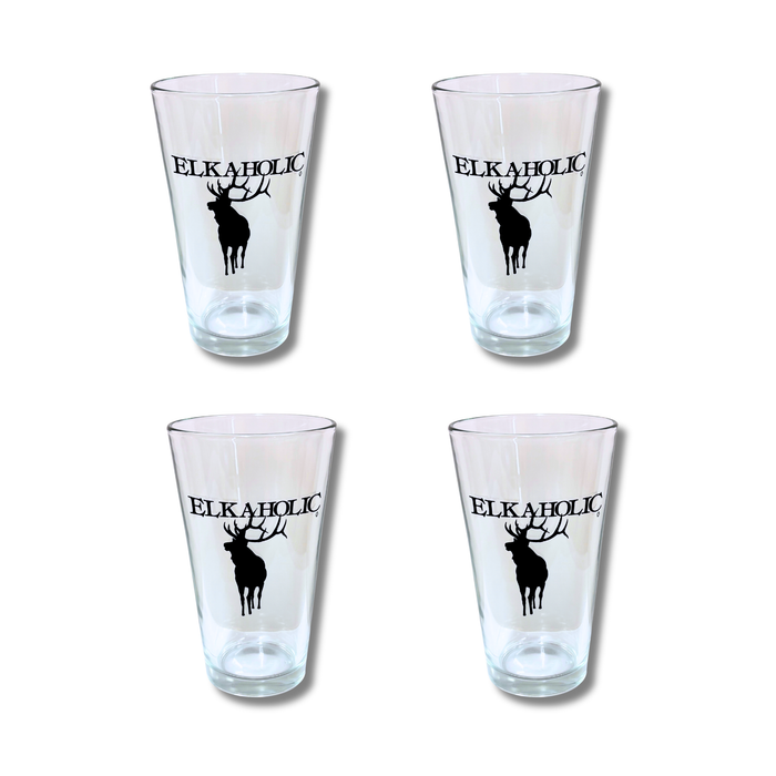 Elkaholic Pint Glass