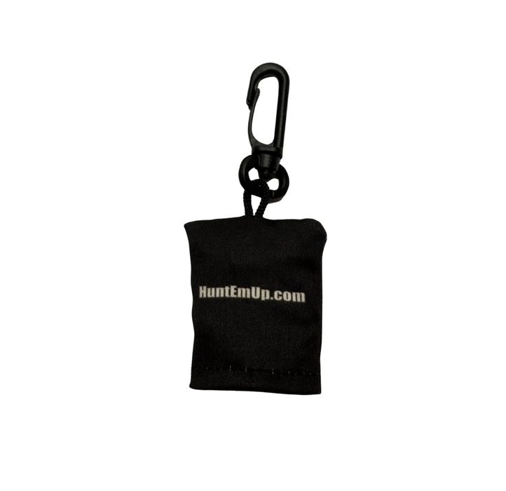 HuntEmUp Microfiber Lens Cleaning Cloth with Clip-On Pouch – Perfect for Trail Cameras, Glasses, Scopes & Electronics