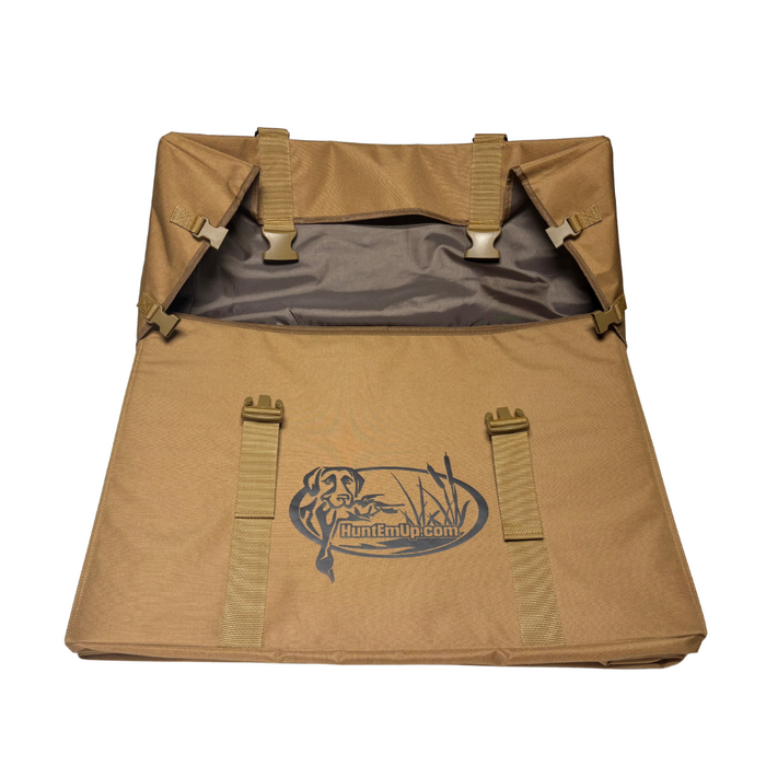 HuntEmUp Pro-Flock Flocked Canada Flock-Stopper Goose Silhouette Decoys (24-Pack) with HuntEmUp Silhouette Decoy Bag