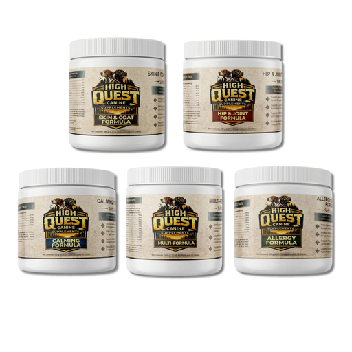 High Quest canine 5 bottle bundle for canine supplements. 