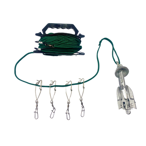 HuntEmUp Jerk cord kit, 4 crimps for decoys