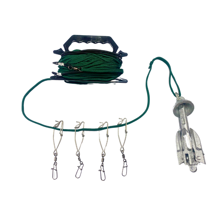 HuntEmUp Jerk cord kit, 4 crimps for decoys