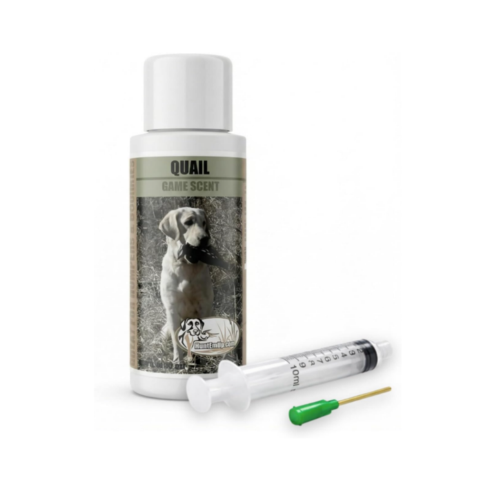 HEU quail scent training kit with syringe