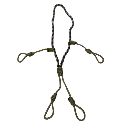 Ultimate Camo Rope Call Lanyard with 4 call loops for hunting 