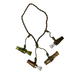 Camo Rope Duck Call Lanyard with duck calls. 