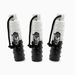 HEU flasher black and white 3pack training bumpers with throw ropes for retriever training