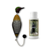HuntEmUp Green Wing Teal dummy with HEU waterfowl game scent bundle