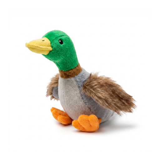 HEU squeaky dog toy mallard plush 