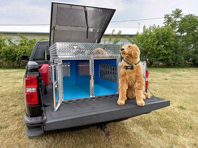Owens Dog Box 55107 – Hunter Series Double Compartment with Top Storage