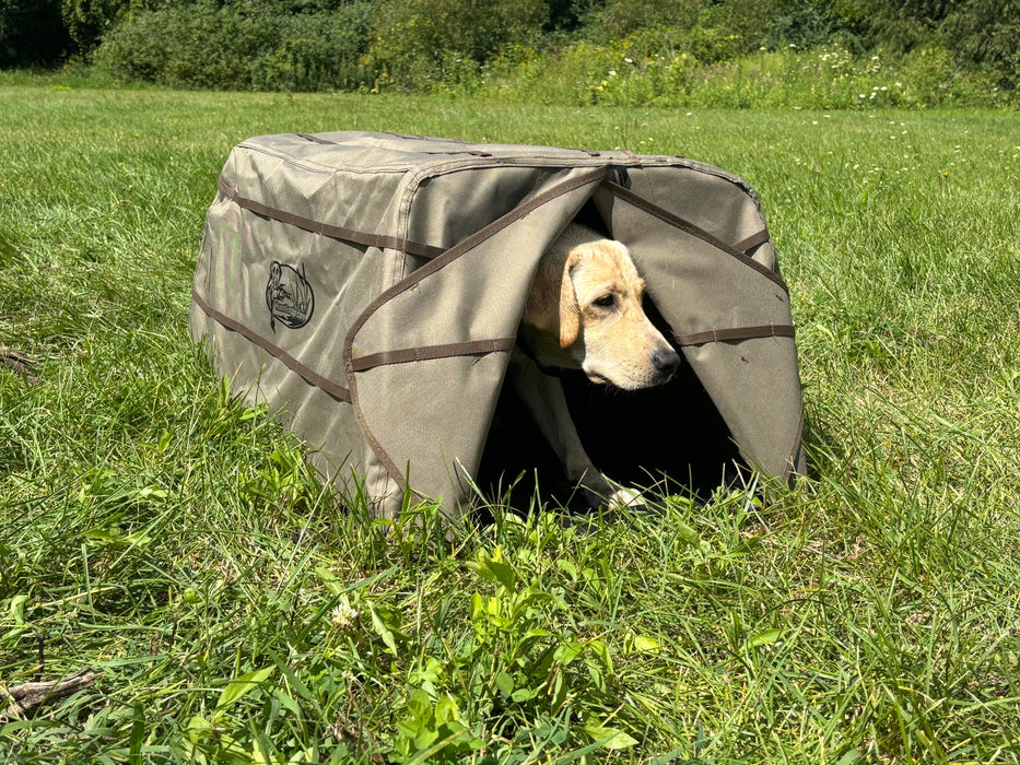 HuntEmUp Dog Blind - Champion Field and Marsh Dog Hide Hunting Solution