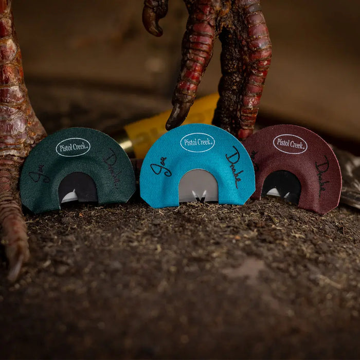 Pistol Creek Turkey Call - Joe Drake Series - 3-Pack Turkey Mouth Calls