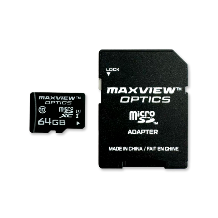 Maxcam MaxView Optics Maxcam Micro SD Card – 32GB or 64GB with Adapter