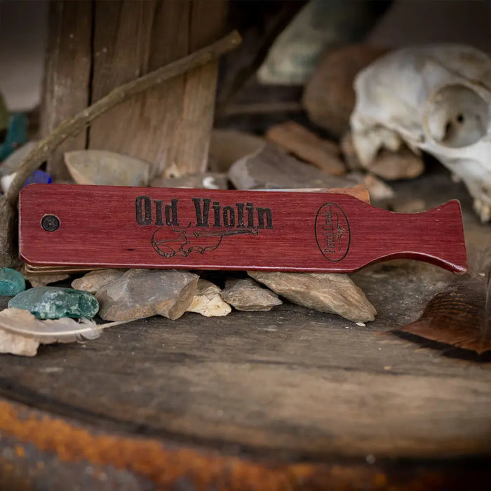 Pistol Creek Turkey Calls - Old Violin - Purple Heart Box Call
