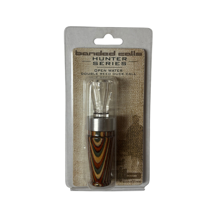 Banded Hunter Series Open Water Double Reed Duck Call – Durable Dymondwood Barrel, Arkansas-Style Design