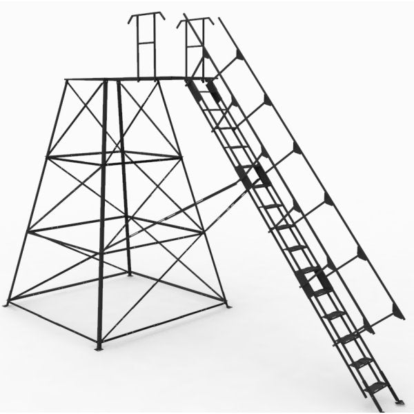 Elevated Deer Blind Stand - 15ft Stair - Orion