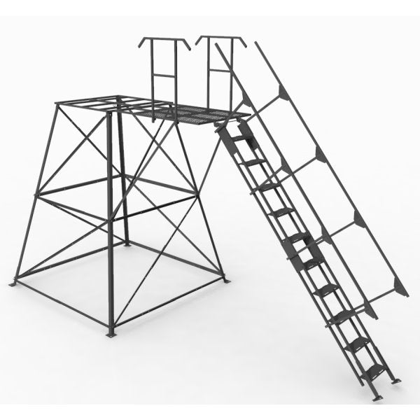 Orion Elevated Deer Blind Stand - 10ft Stair