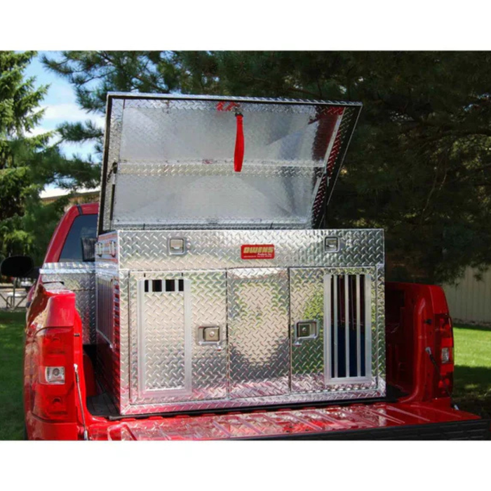 Owens Dog Box 55044 - Hunter Series Double Compartment with Top Storage