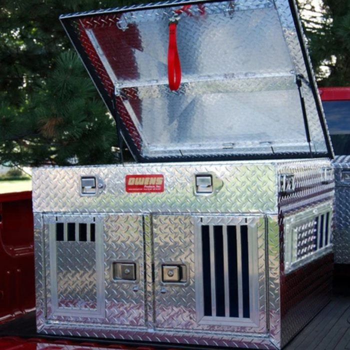 Owens Dog Box 55005 – Hunter Series Double Compartment with Top Storage