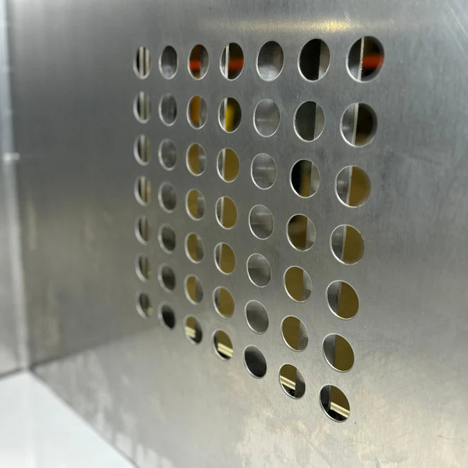 Owens Dog Box Professional K9 Series 55600 with inch diameter holes for ventilation and visibility 